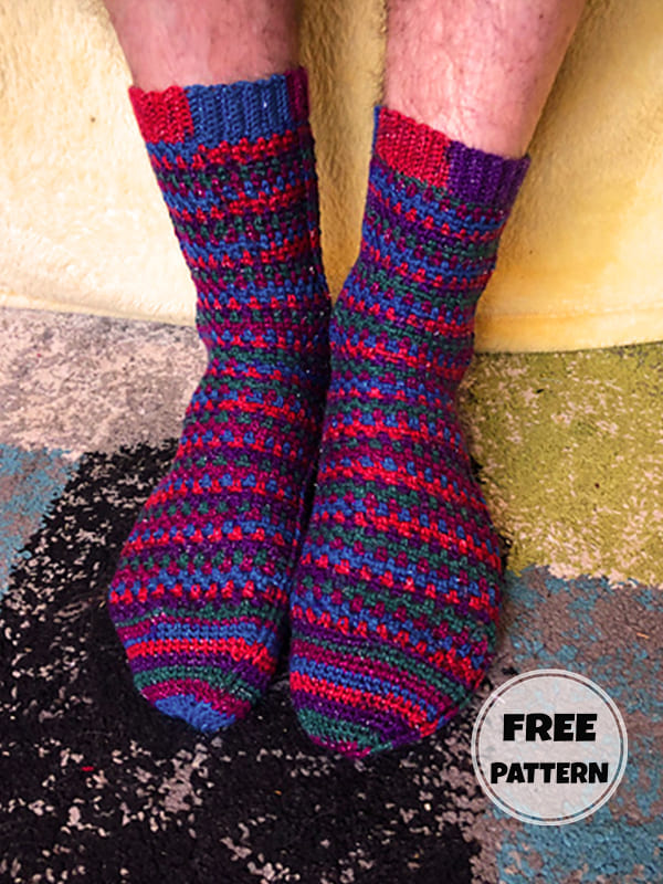 Crochet Mens Socks