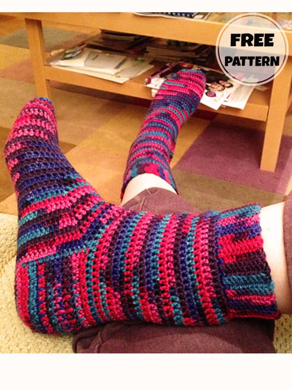 Crocheting Socks For Snow