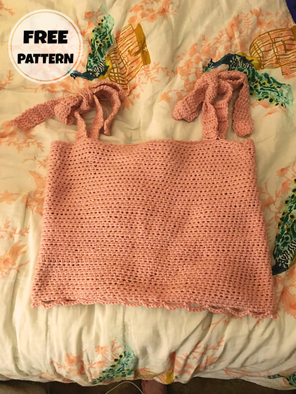 Crop Crochet Top Straps