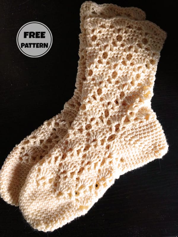 Lace Crochet Socks Easy