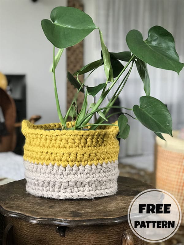 chunky basket crochet pattern