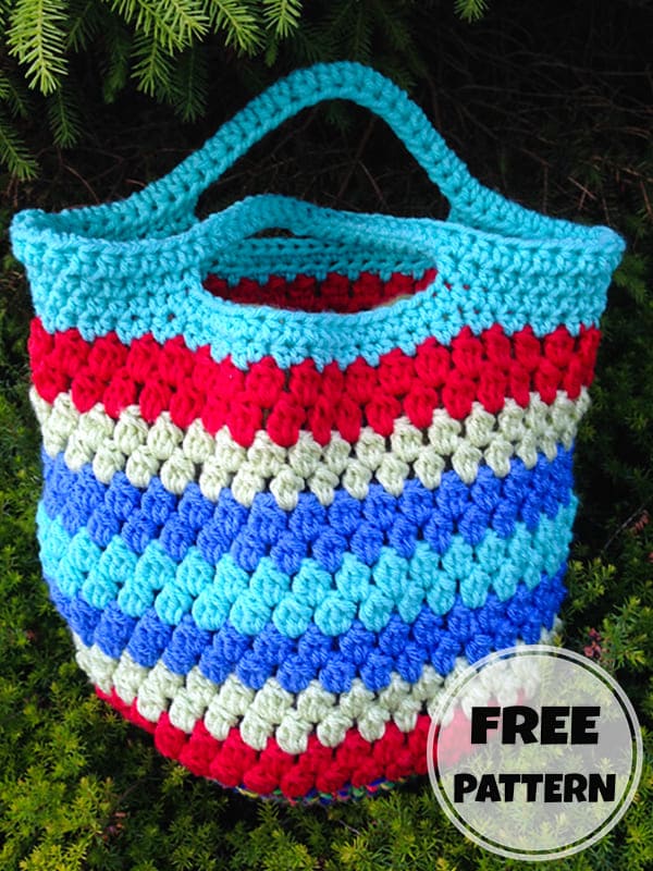 cluster mermaid basket crochet pattern