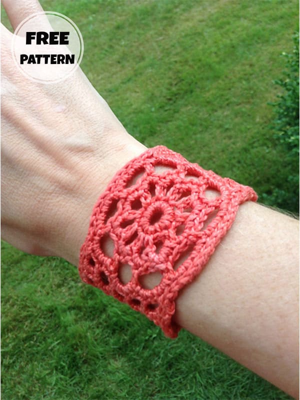 crochet cuff bracelet pattern