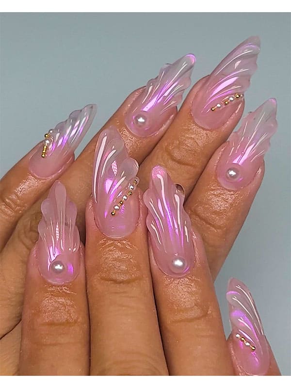 crystal gel nails