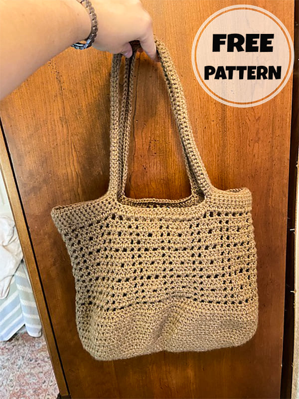 french lacy crochet tote bag pattern