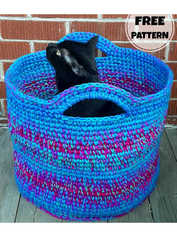 ombre basket crochet pattern