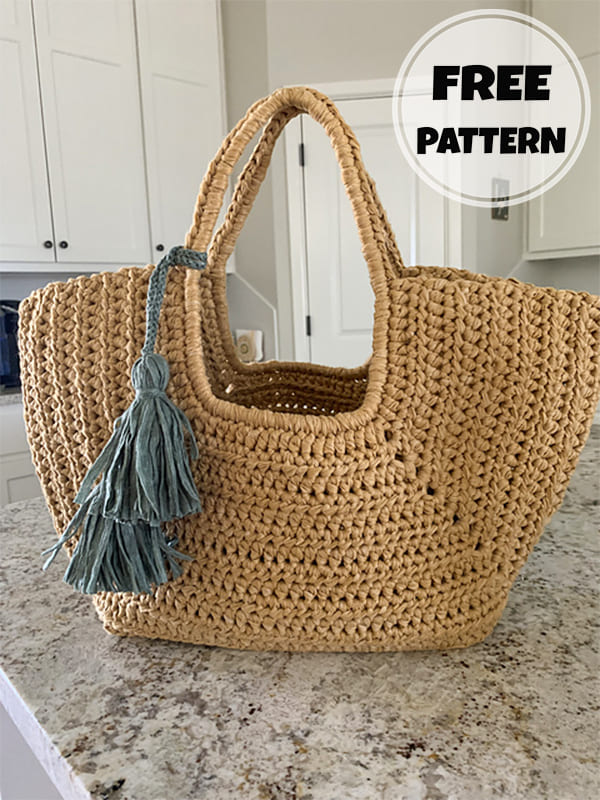unique crochet summer tote bag pattern