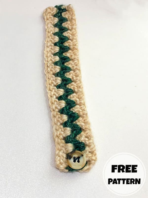 zigzag crochet bracelet