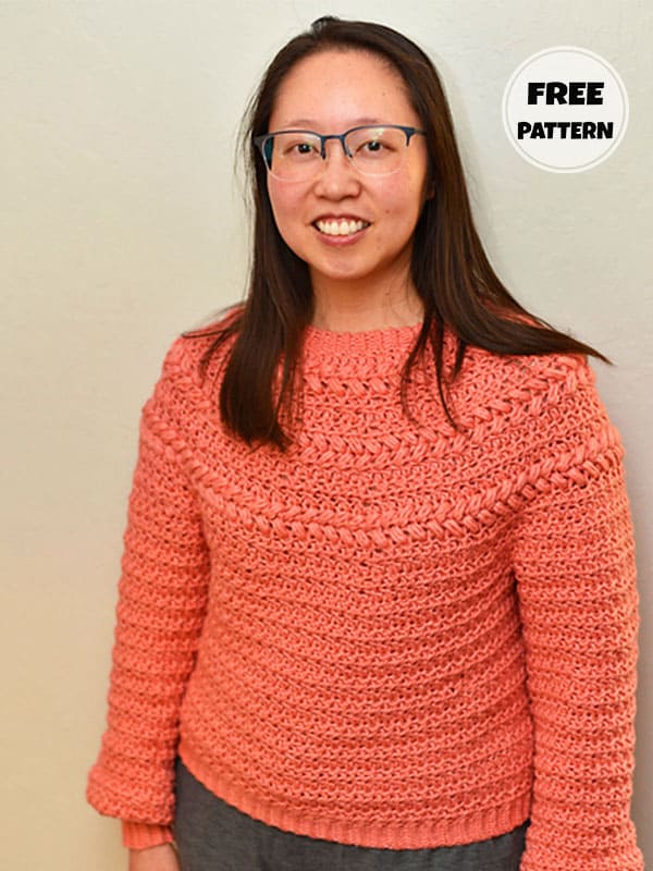 Lovely Sweater Crochet Free Pattern