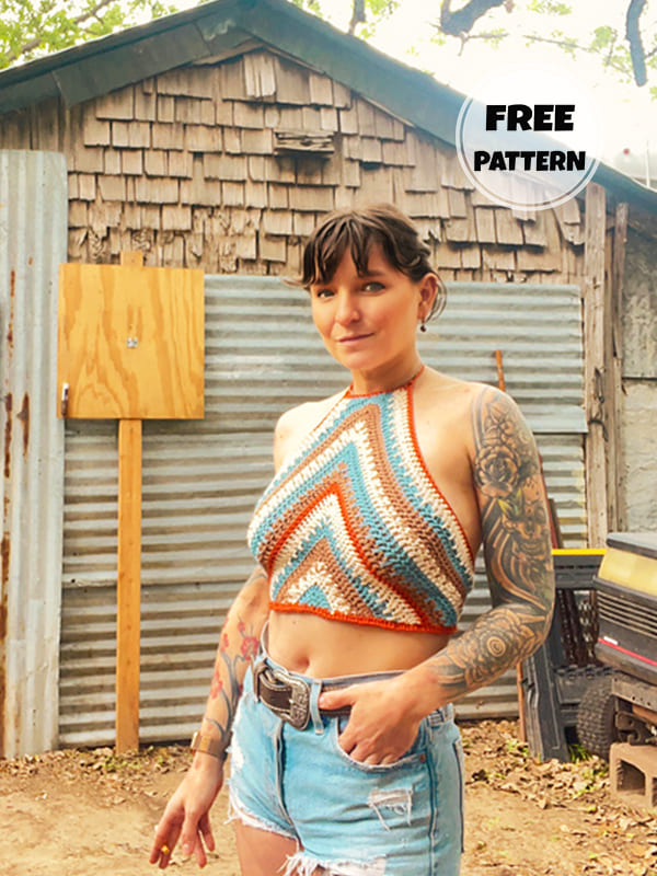 Beautiful Summer Free Halter Top Crochet Pattern