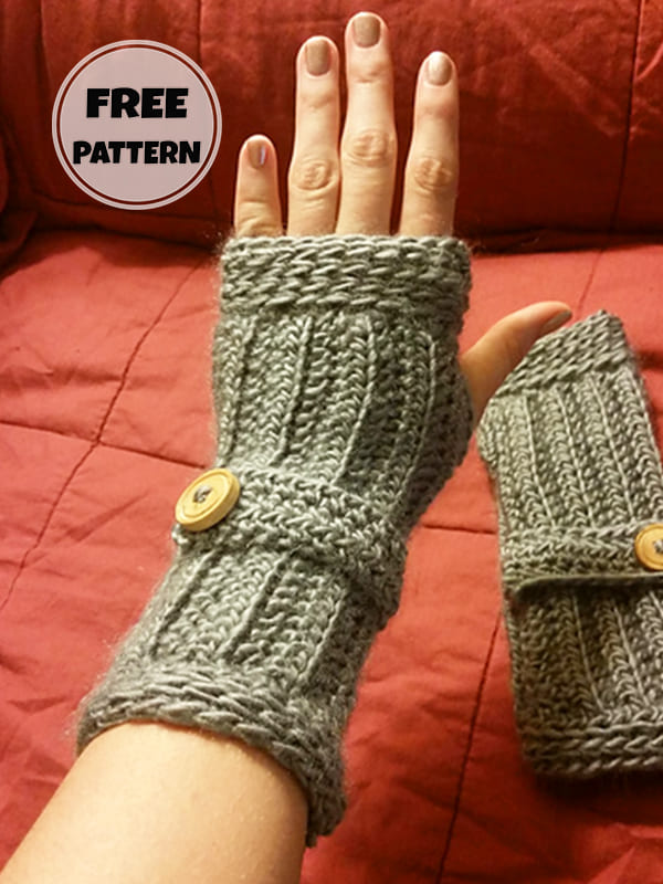 Fingerless Gloves Crochet Pattern Free PDF