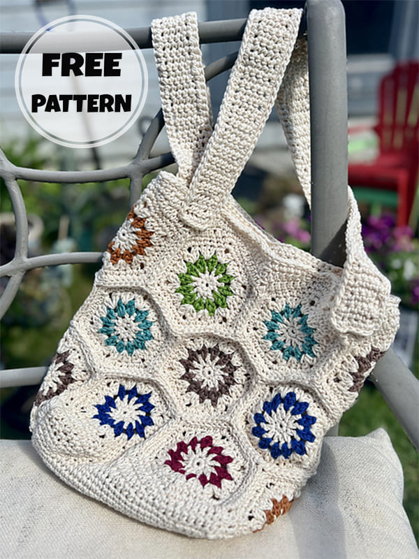 Free Crochet Daisy Tote Bag Pattern (2)