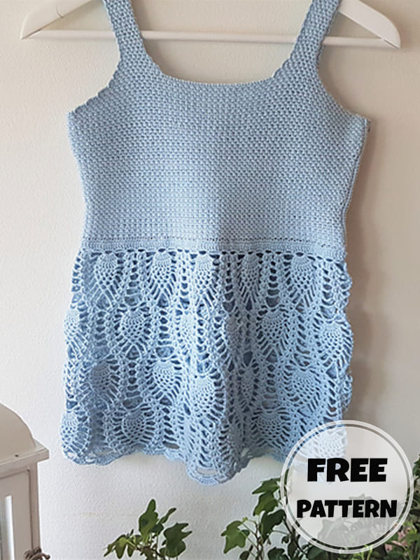 Free Pretty Crochet Lace Summer Dress Pattern (2)