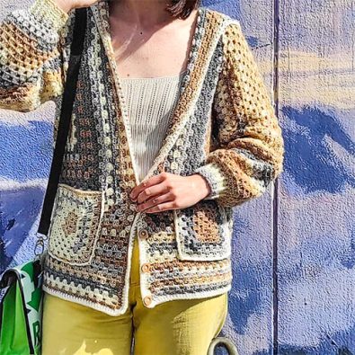 granny-square-hexagon-crochet-cardigan-free-pattern