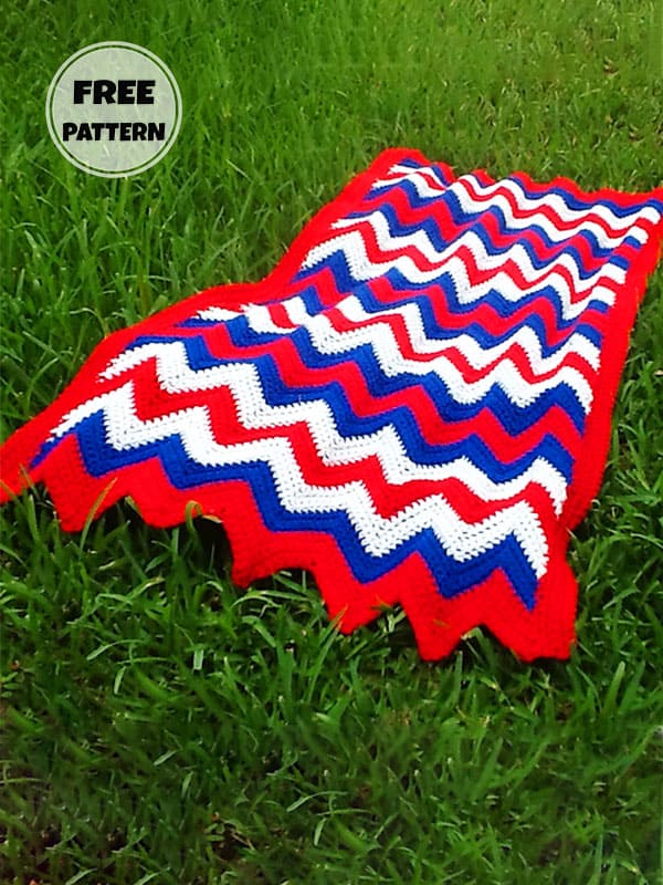 Shaded Free Temperature Afghan Crochet Blanket Pattern 