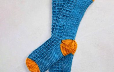 waffle-easy-crochet-socks-pattern-free