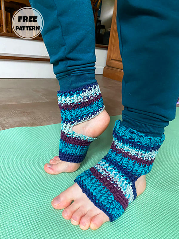 Yoga Free Crochet Sock Pattern PDF