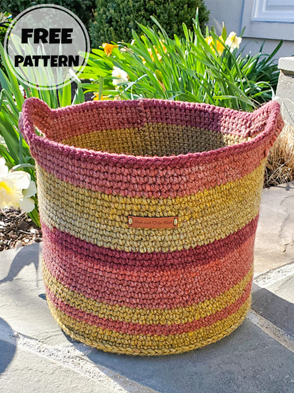 simple crochet storage basket free pattern (2)