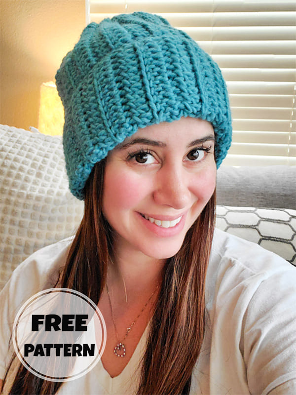 1.5 Hour Super Speedy Crochet Beanie Free Pattern (2)