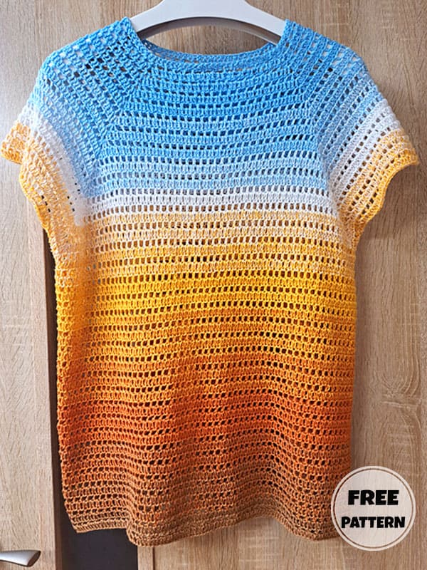 Casual Free Crochet Tops For Women Pattern PDF