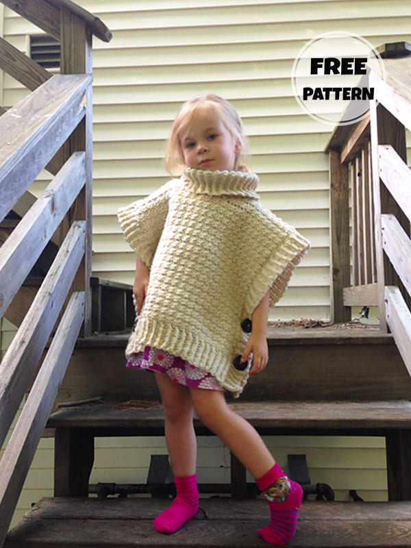 Childs Poncho Crochet Pattern Free