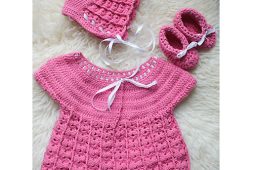crochet-newborn-dress-set-free-pattern