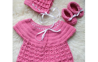 crochet-newborn-dress-set-free-pattern