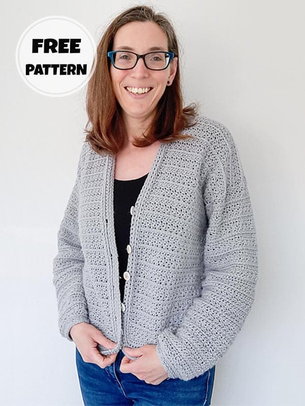 Drop sleeve oversized crochet cardigan free pattern (2)