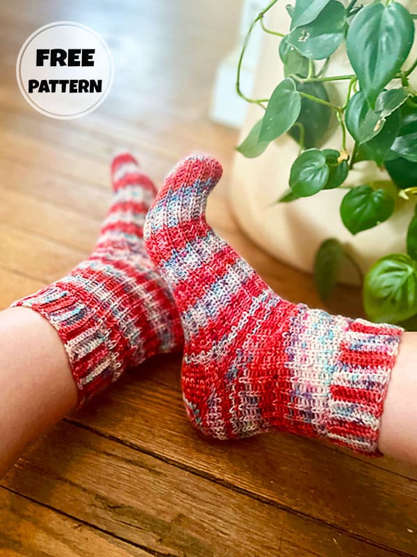 Easy Crochet Socks For Adults Free Pattern