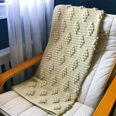easy-free-crochet-diamond-pattern-blanket