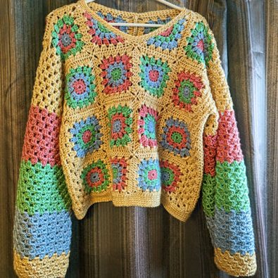 flower-crochet-granny-square-sweater-pattern-free