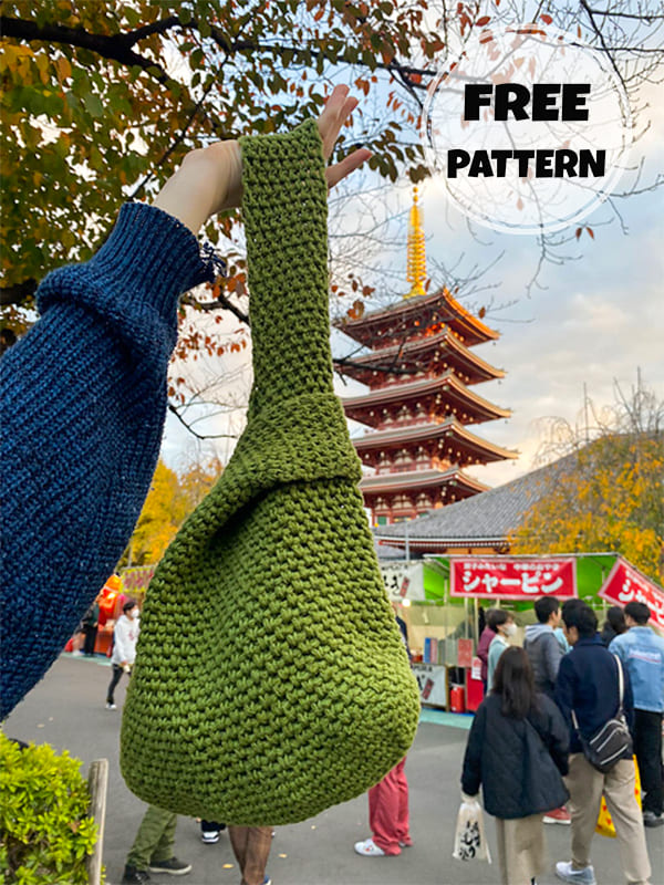 Free Japanese Knot Bag Crochet Pattern (2)