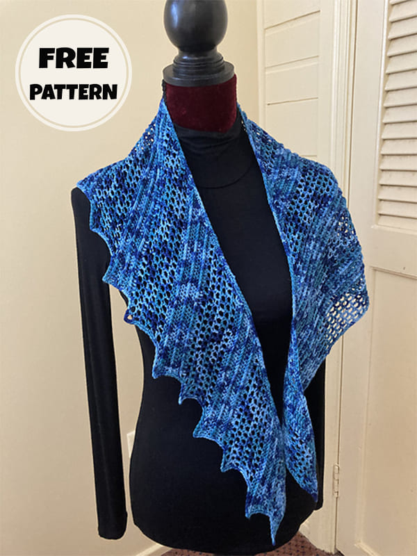 Free PDF Lacy Summer Shawl Crochet Pattern (2)