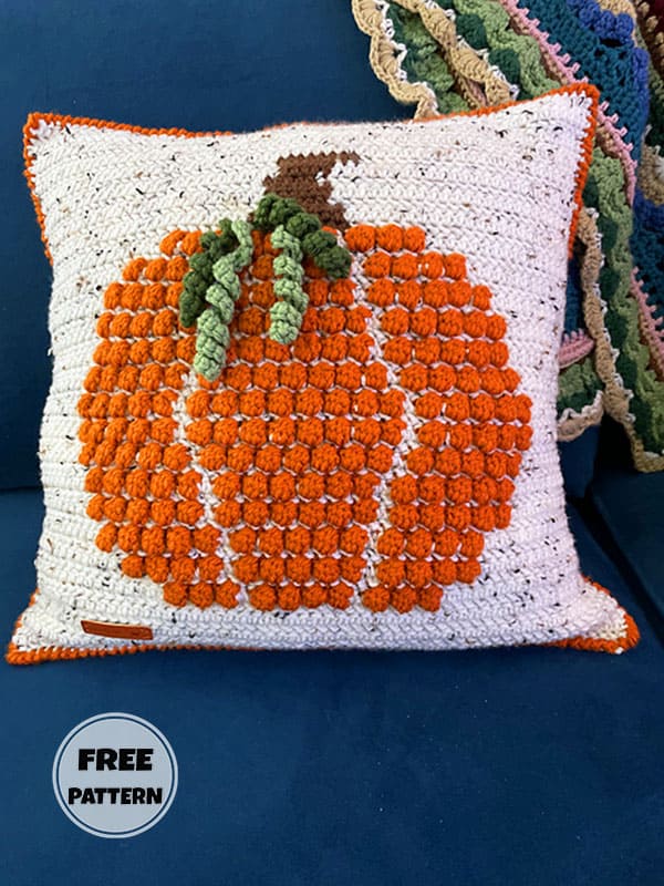 Halloween Crochet Pumpkin Pillow Pattern Free