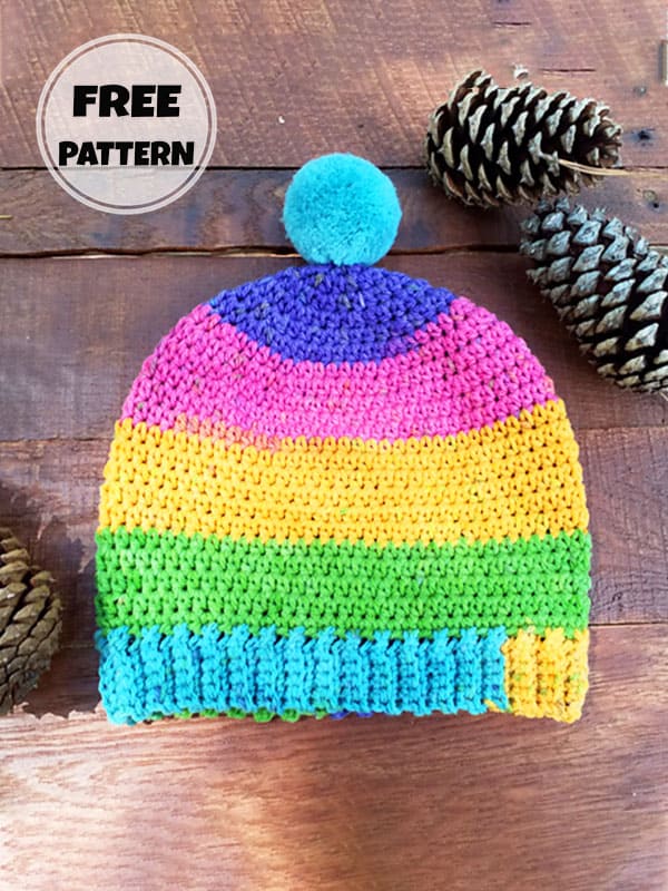 Kids Slouchy Crochet Beanie Pattern Free 