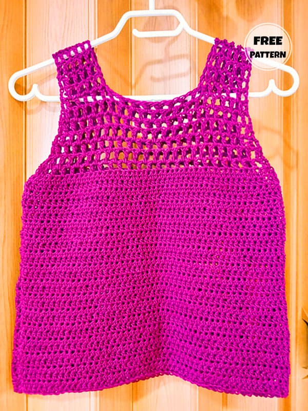 Merry Free Crochet Crop Tank Top Pattern