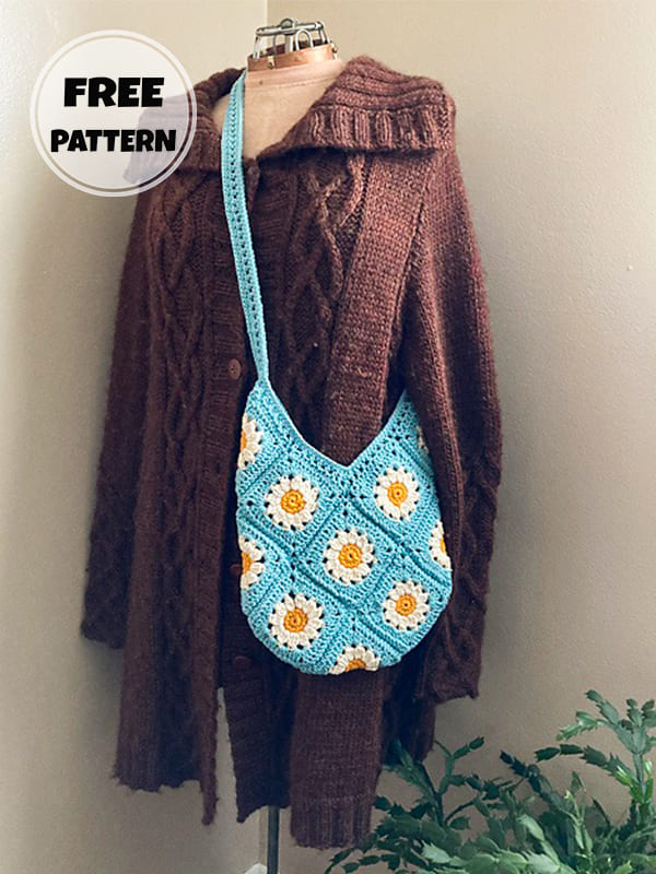 Summer Daisy Crochet Bag Free Pattern (2)