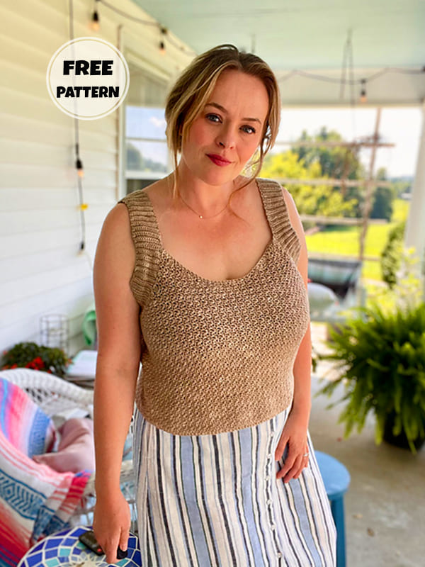 Traveling Crochet Tank Top For Women Pattern Free