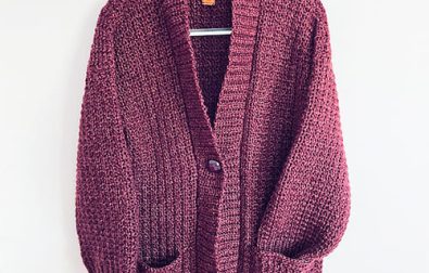 waffle-stitch-long-crochet-cardigan-free-pattern