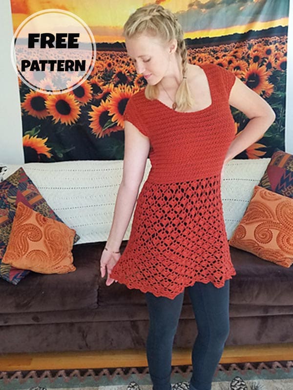 Children's & Women's Crochet Dress Free Pattern (2)