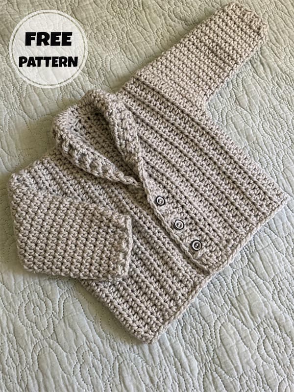 Cozy Baby Boy Crochet Cardigan Pattern Free (2)