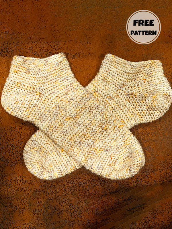 Crochet Easy Socks Ankle Free Pattern