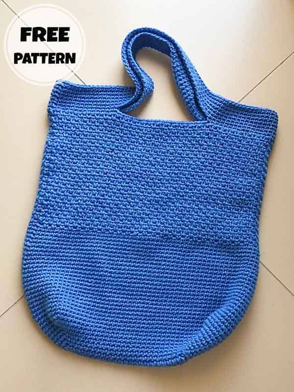 Crochet Moss Stitch Bag Free Pattern (2)