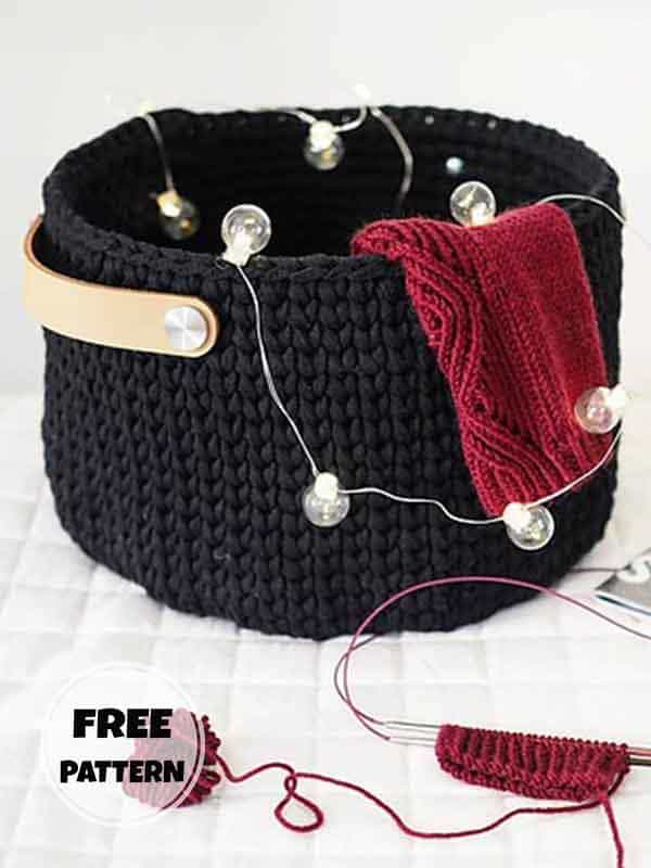 Crochet Sturdy Basket Free Pattern (2)