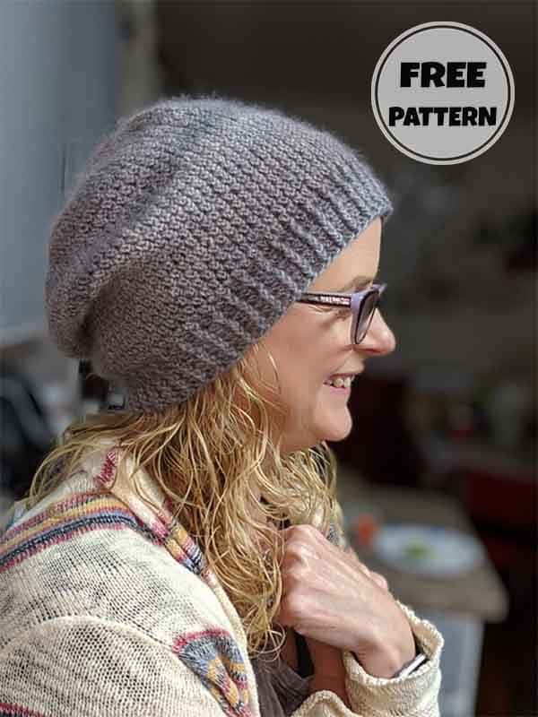 Everyday Ribbed Slouchy Beanie Crochet Pattern (2)