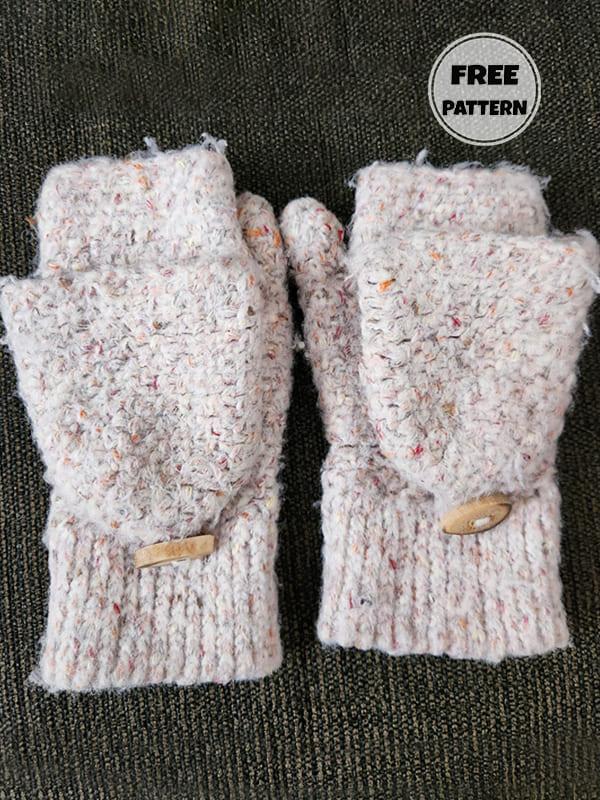 Fingerless Gloves Free Crochet Moss Stitch Pattern