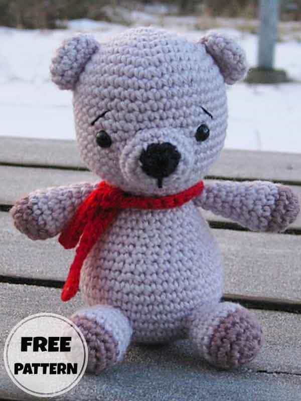 Free Amigurumi Small Crochet Teddy Bear Pattern (2)