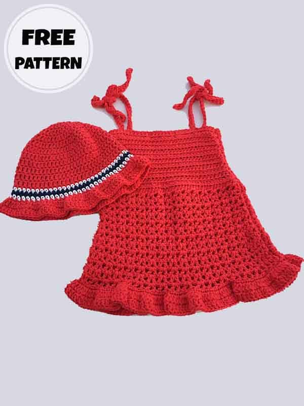 Ruffle Baby Crochet Tunic Dress Free Pattern (2)