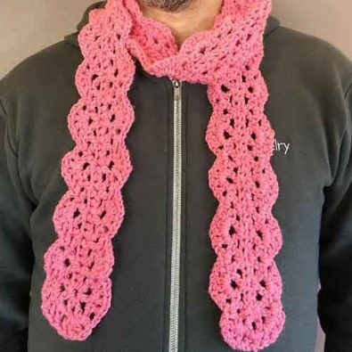 scallop-crochet-scarf-free-pattern