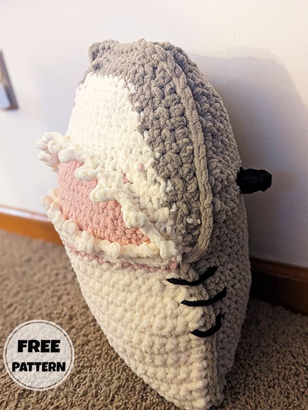 Shark Free Crochet Decorative Pillows Pattern